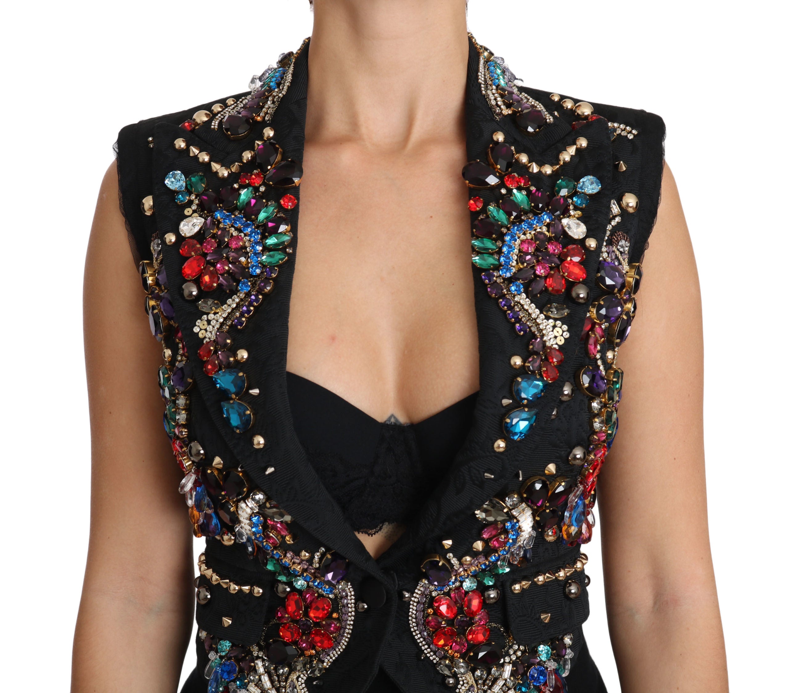 Enchanted Sicily Crystal-Embellished Vest