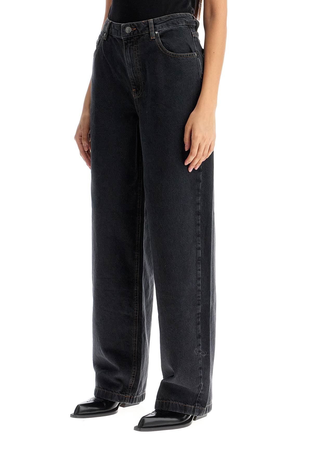 Rotate loose organic denim jeans in