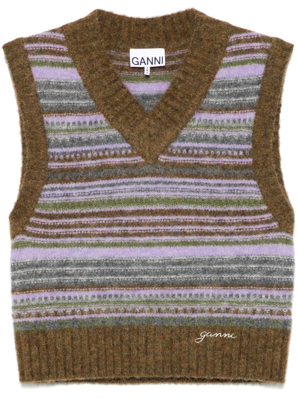 GANNI Sweaters Green