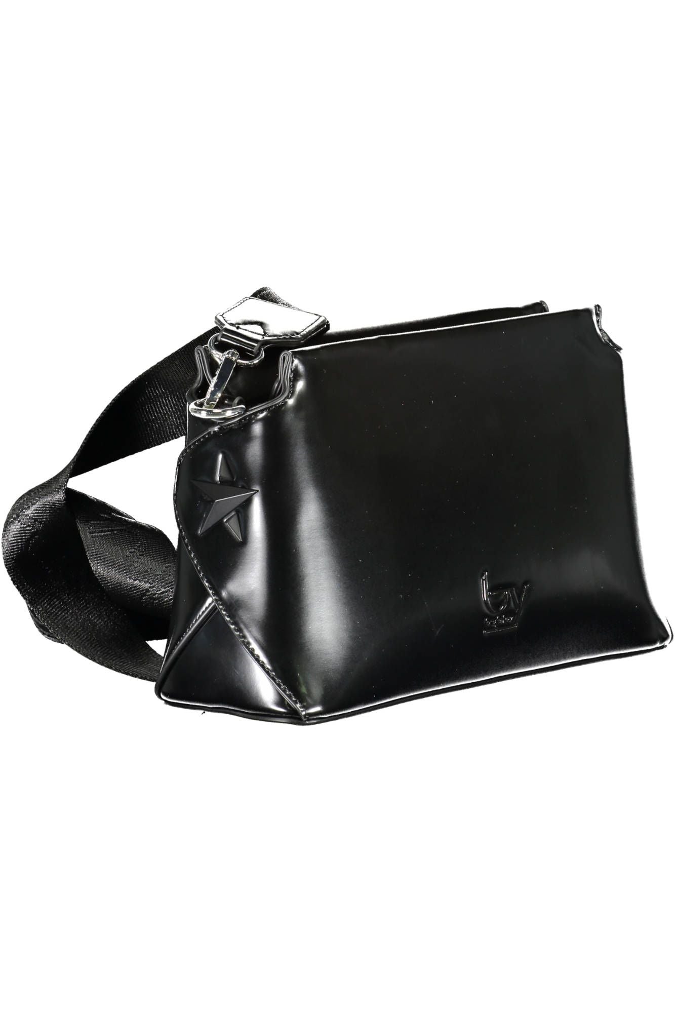 Black Polyethylene Women Handbag