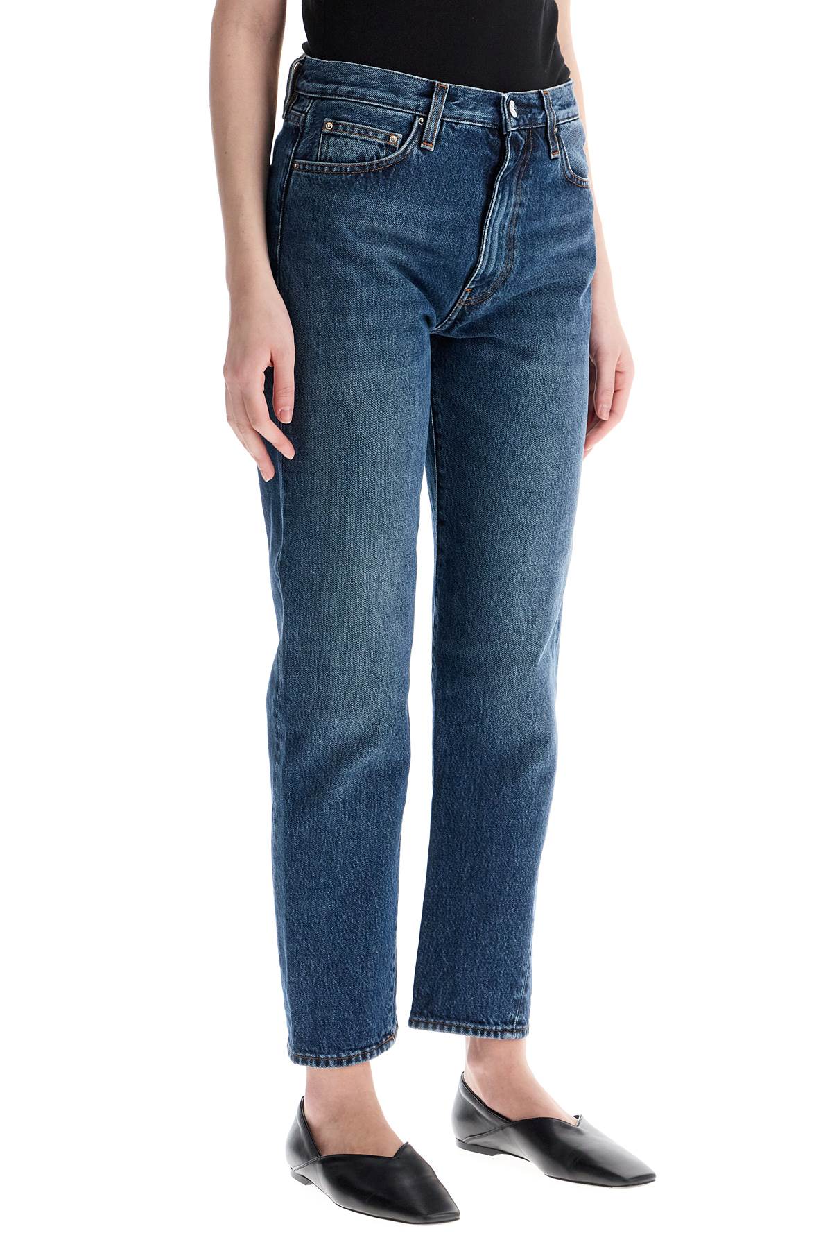 Toteme washed blue organic cotton jeans