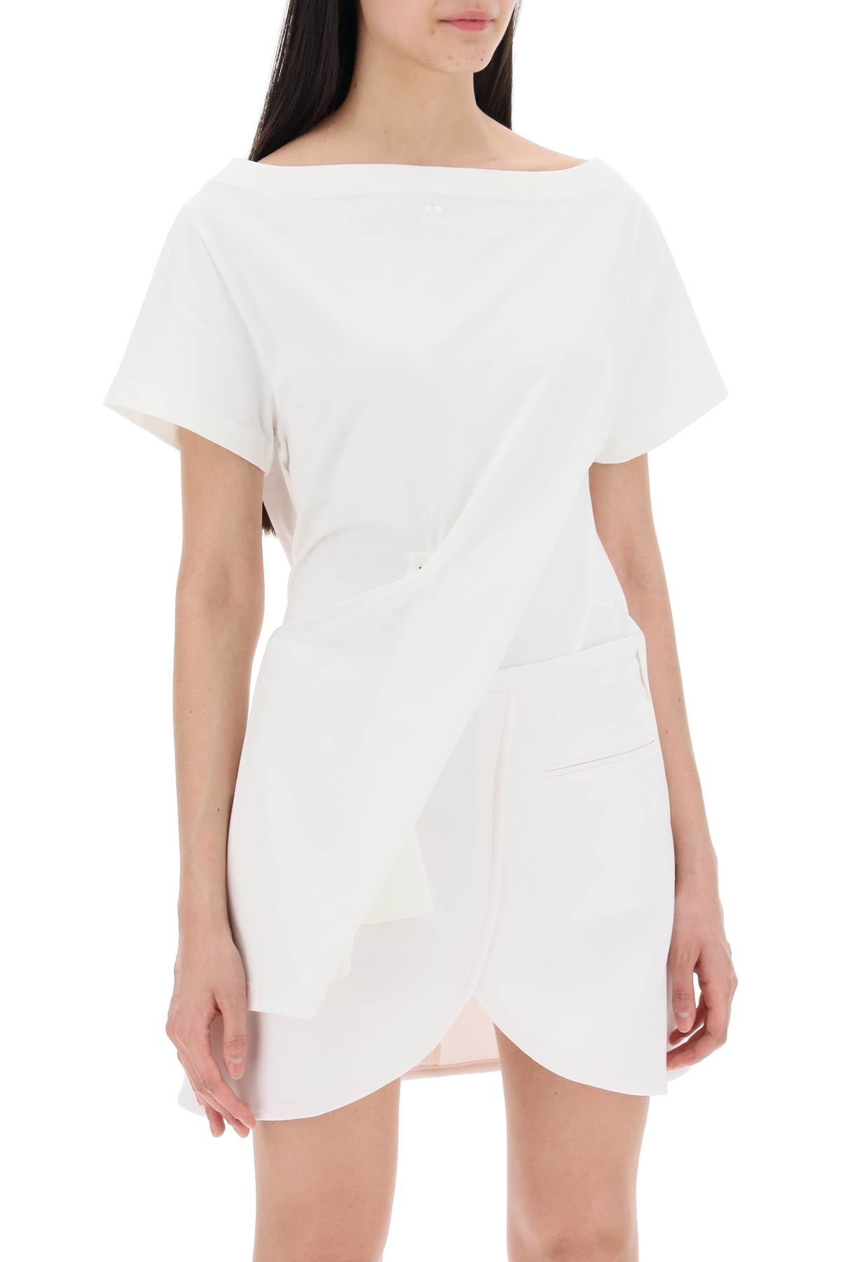 Courreges twisted body t-shirt