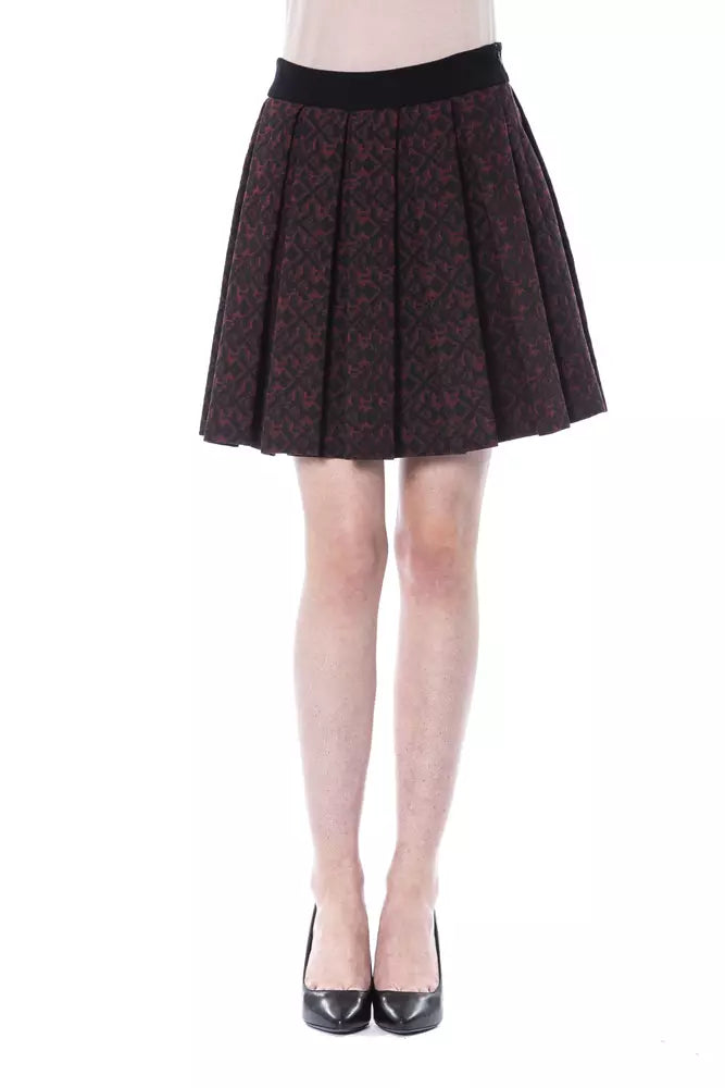 Brown Cotton Women Skirt