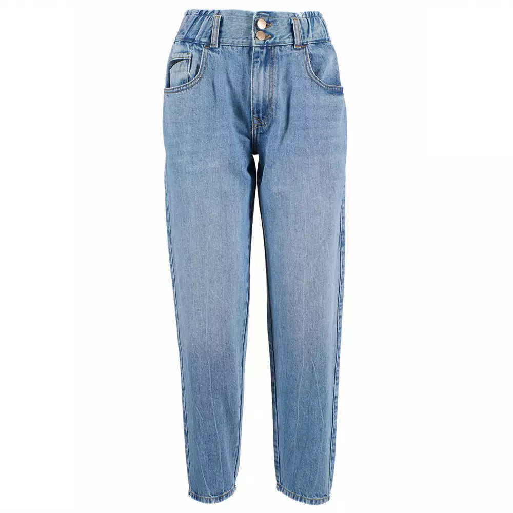 Blue Cotton Women Jeans