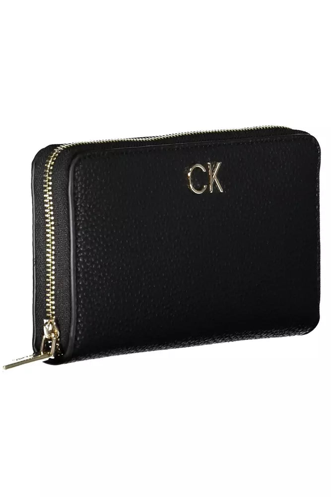 Black Polyester Women Wallet