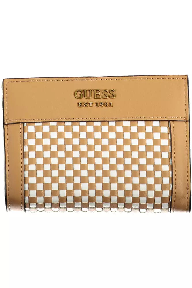 Brown Polyethylene Women Wallet