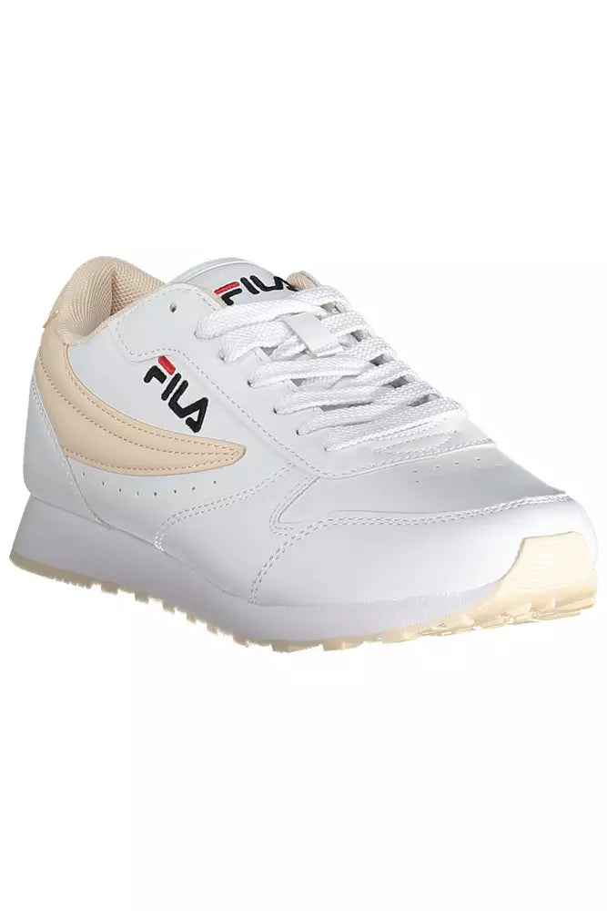 White Polyethylene Women Sneaker