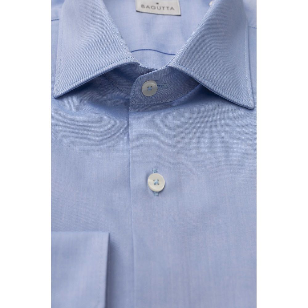 Light Blue Cotton Men Shirt