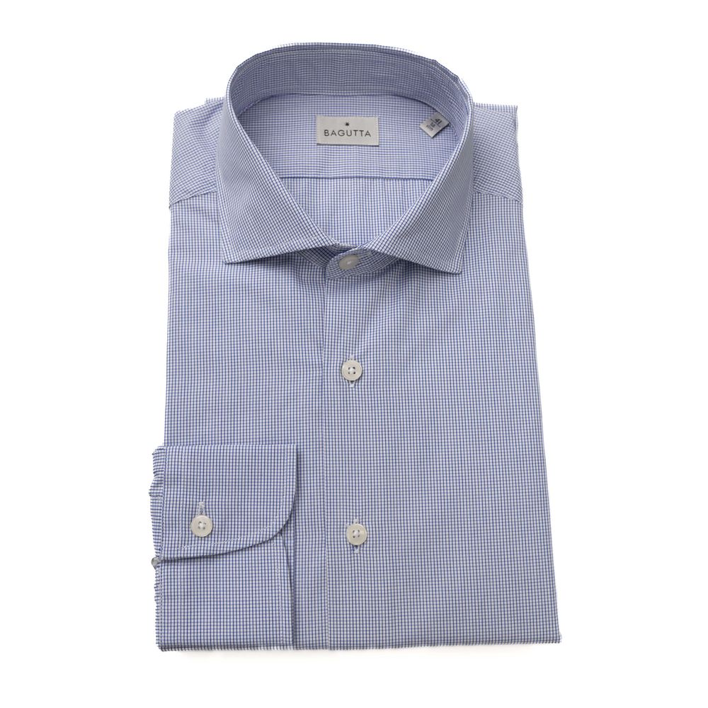 Light Blue Cotton Men Shirt