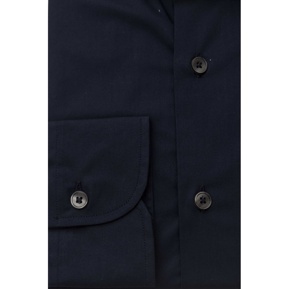 Blue Cotton Men's Shirt