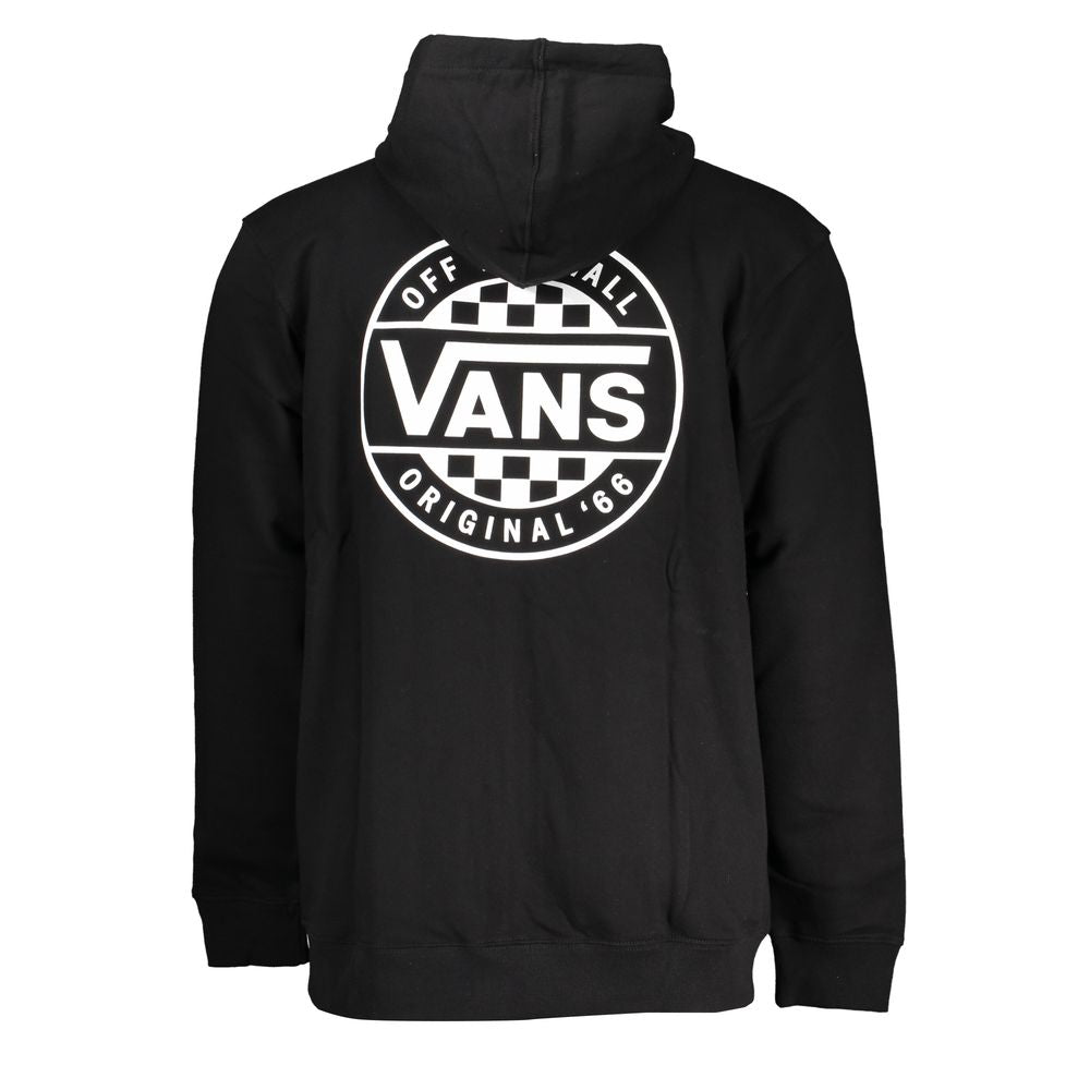 Sleek Black Zip Hoodie with Logo Print