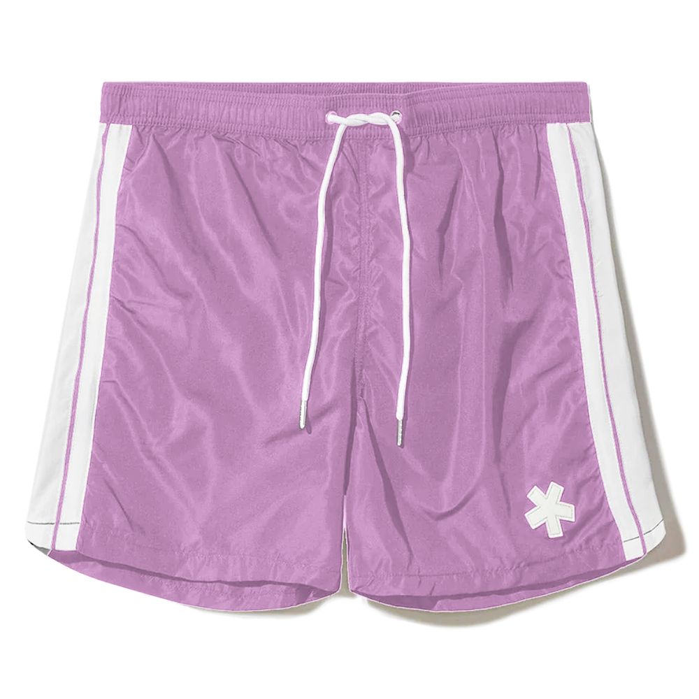 Purple Polyester Men's Swimwear