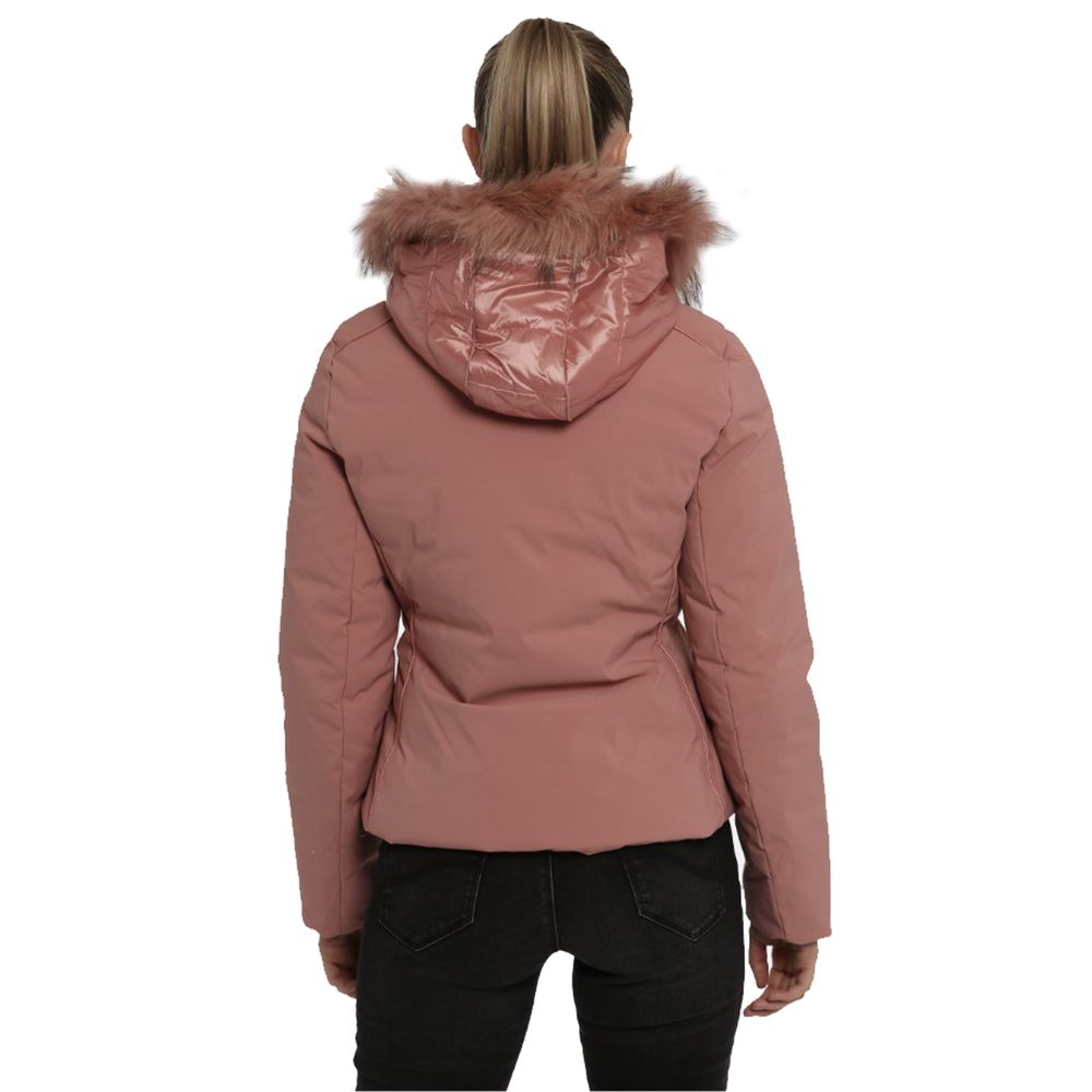 Pink Nylon Jackets & Coat