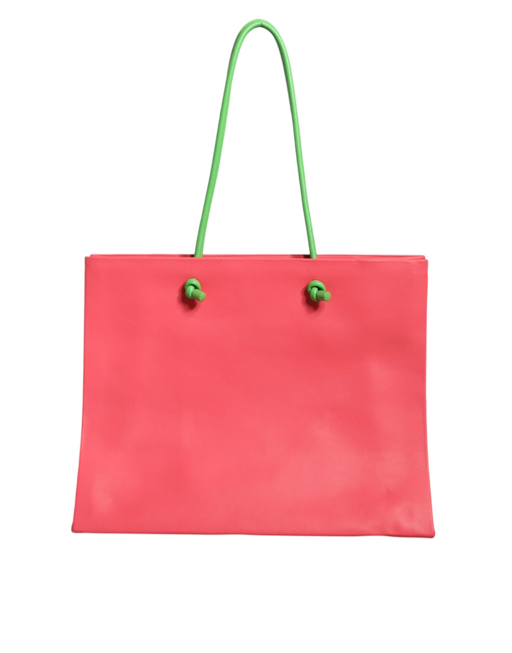 Pink Leather Weekend Wednesday Shopping Tote Bag