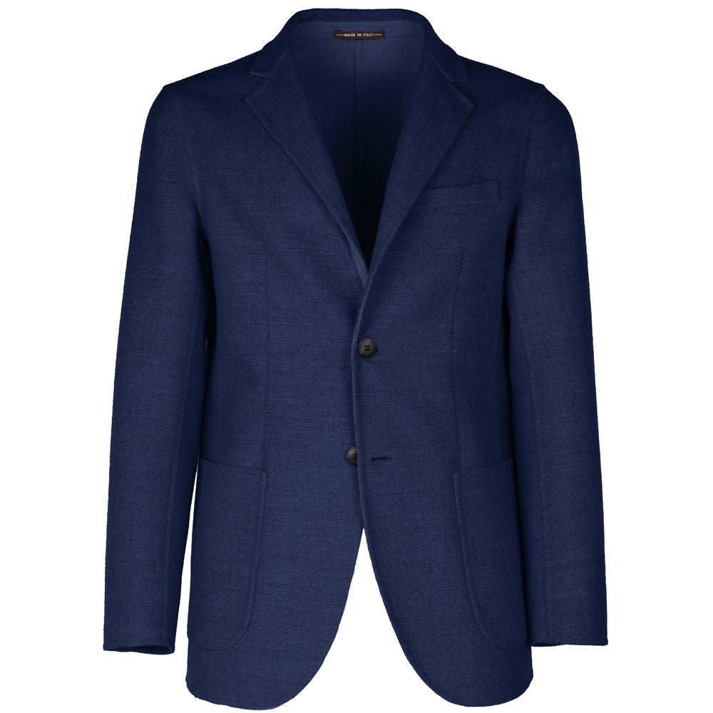 Blue Wool Vergine Blazer