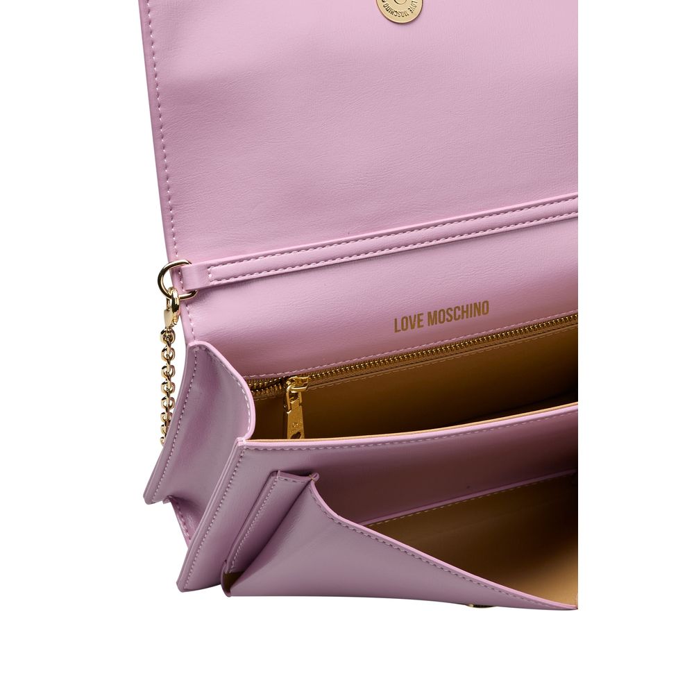 Purple Polyethylene Women Crossbody Bag