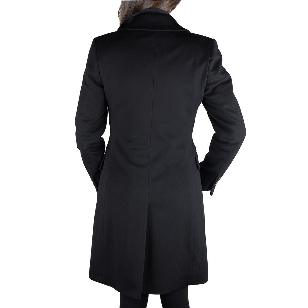 Black Wool Vergine Jackets & Coat