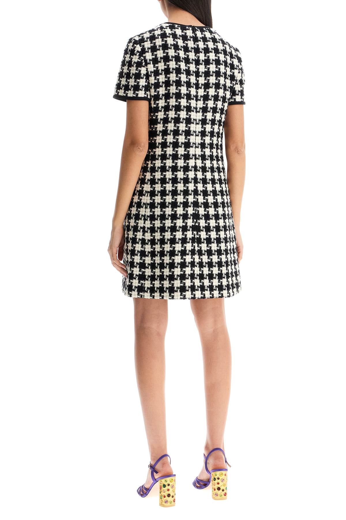 Valentino Garavani mini dress in damier light tweed