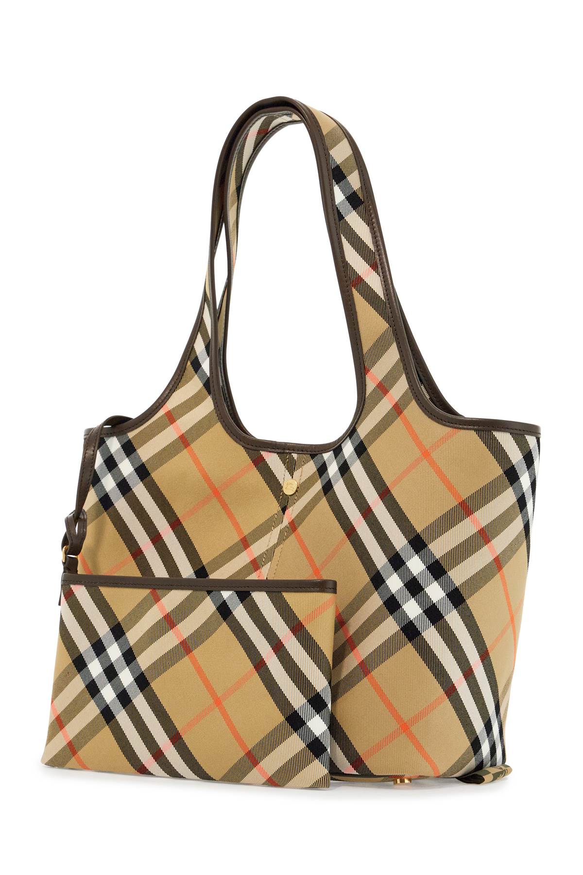 Burberry ered\n\nsmall checkered tote bag