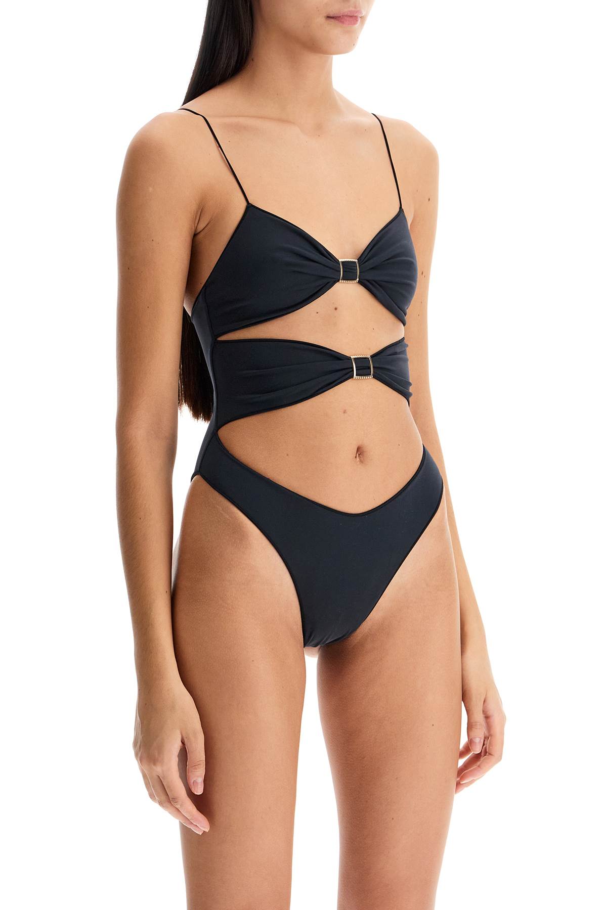 Tropic Of C one-piece high twist swims