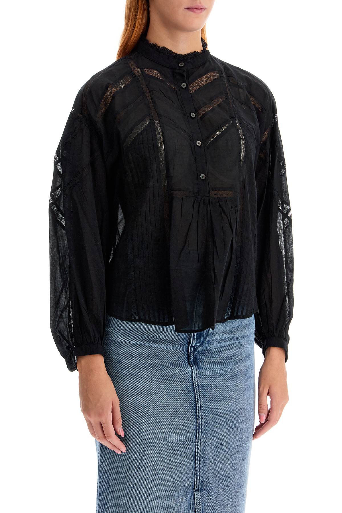 Isabel Marant Etoile cotton gelma blouse for