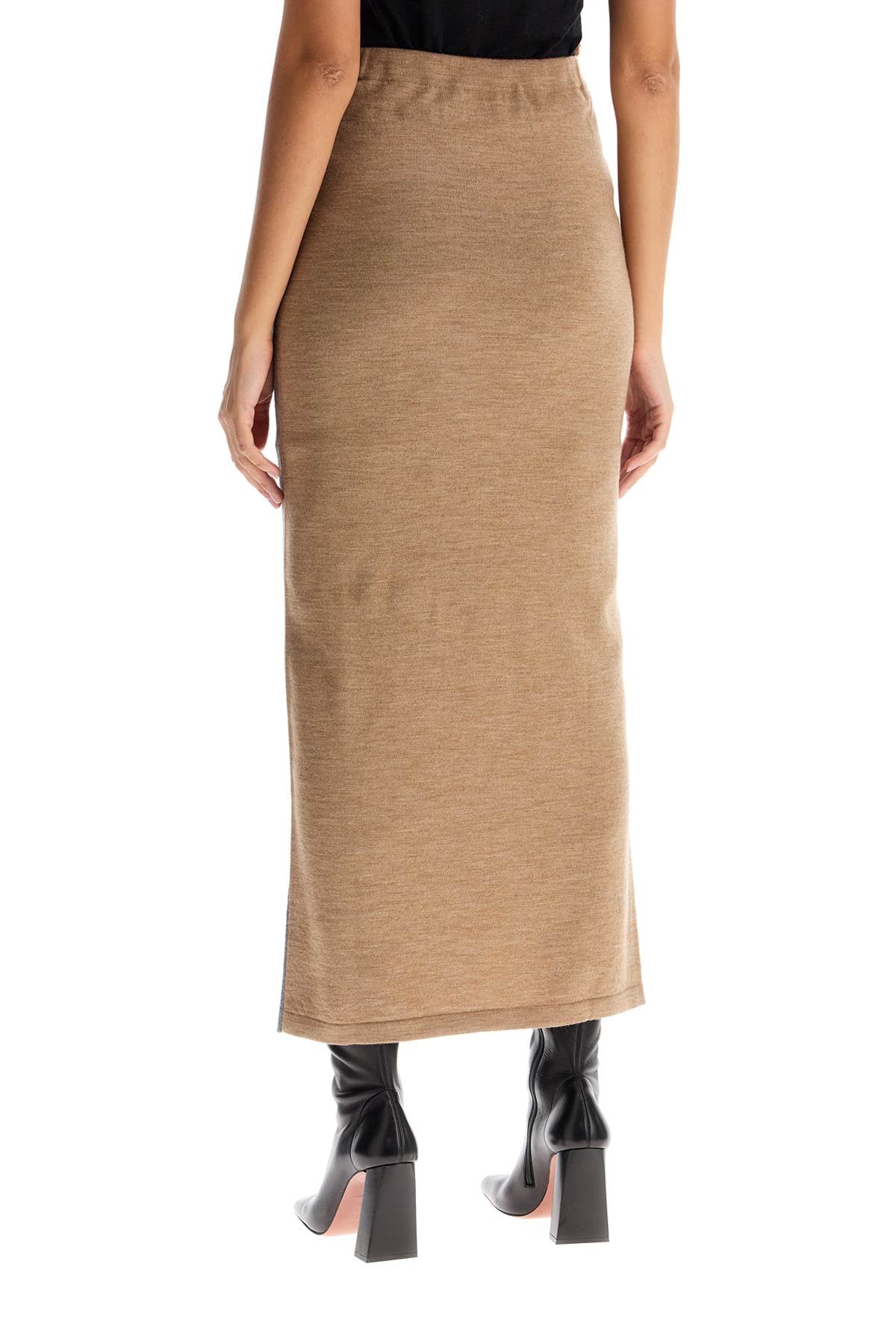 Moschino bicolor knit skirt