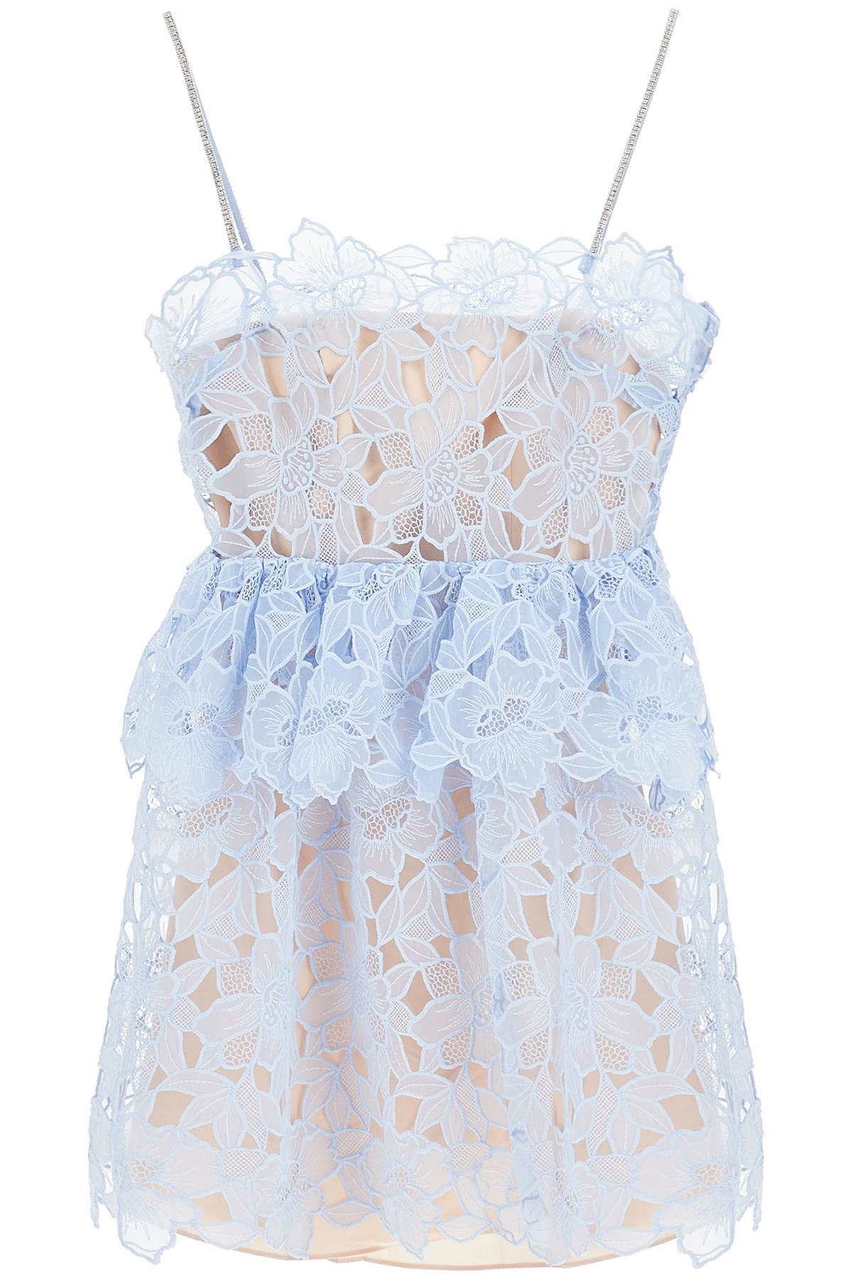 Self-Portrait Self Portrait mini organza lace dress in 9