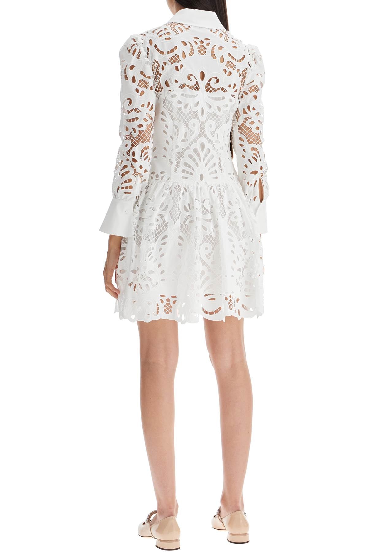 Self-Portrait Self Portrait floral lace chemisier dress