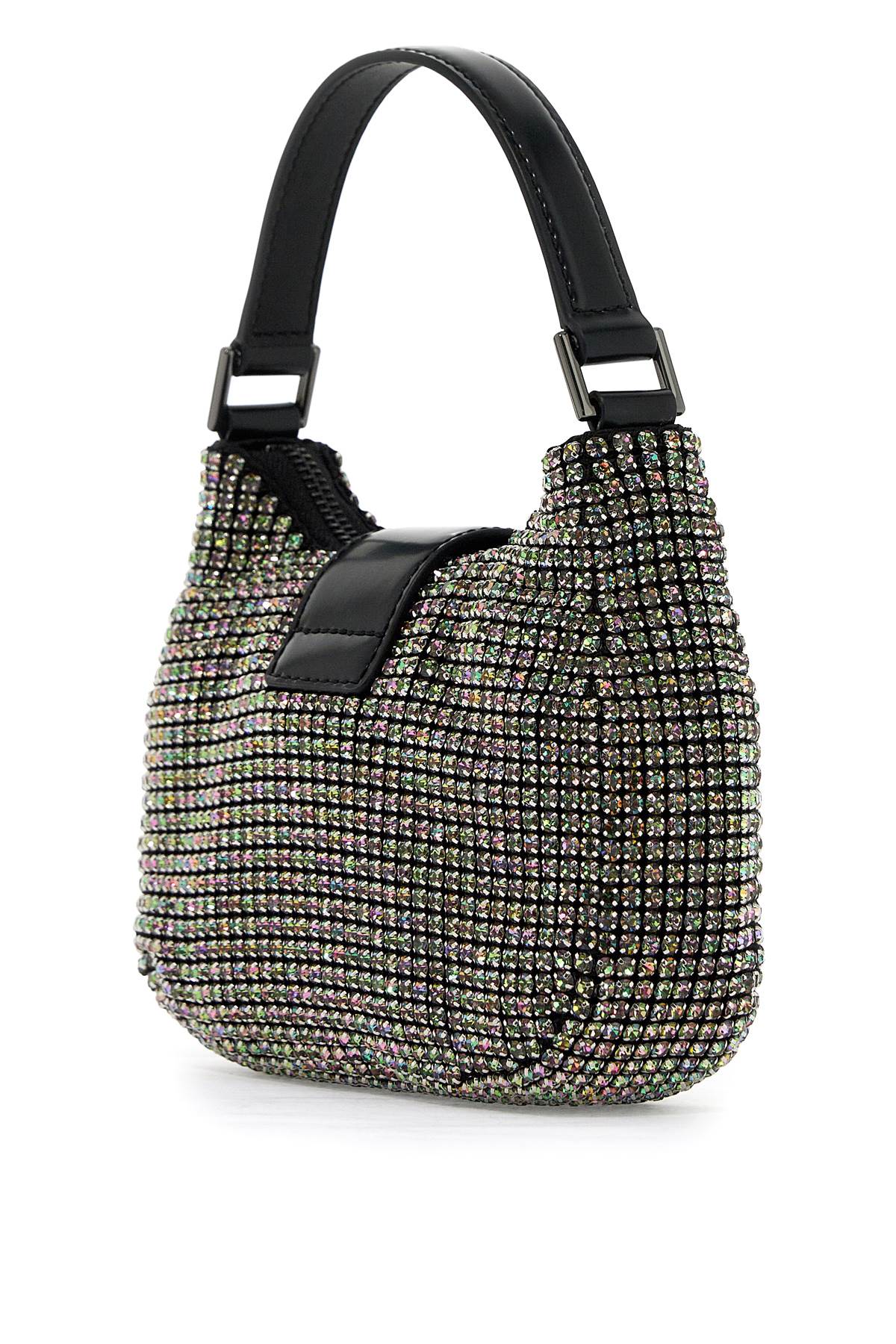 Self-Portrait Self Portrait mini crescent bow bag with crystals