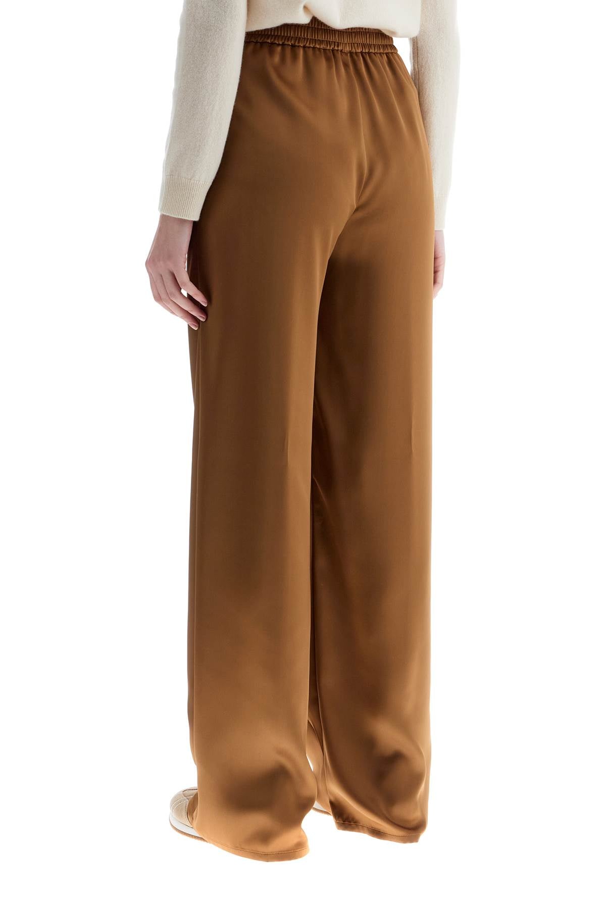 HERNO wide leg camel polyester pants