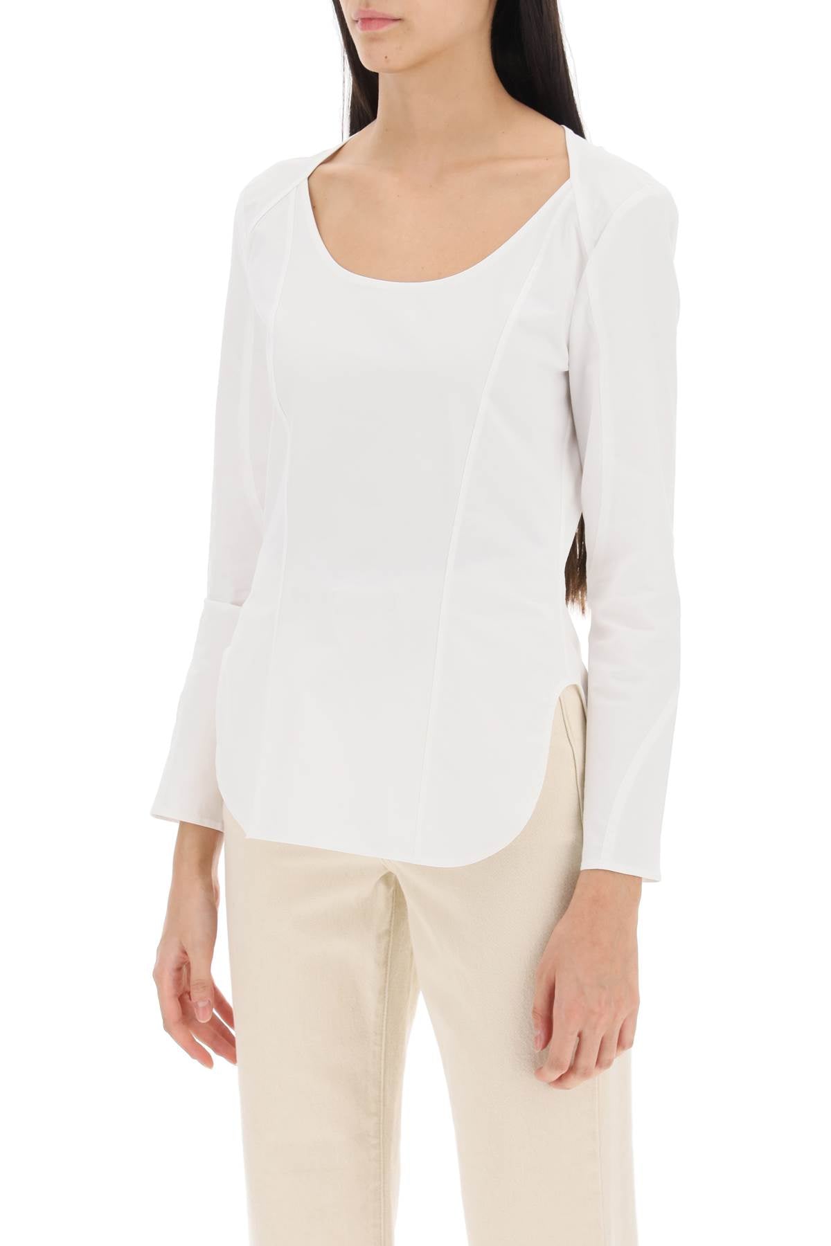 By Malene Birger leiya poplin blouse