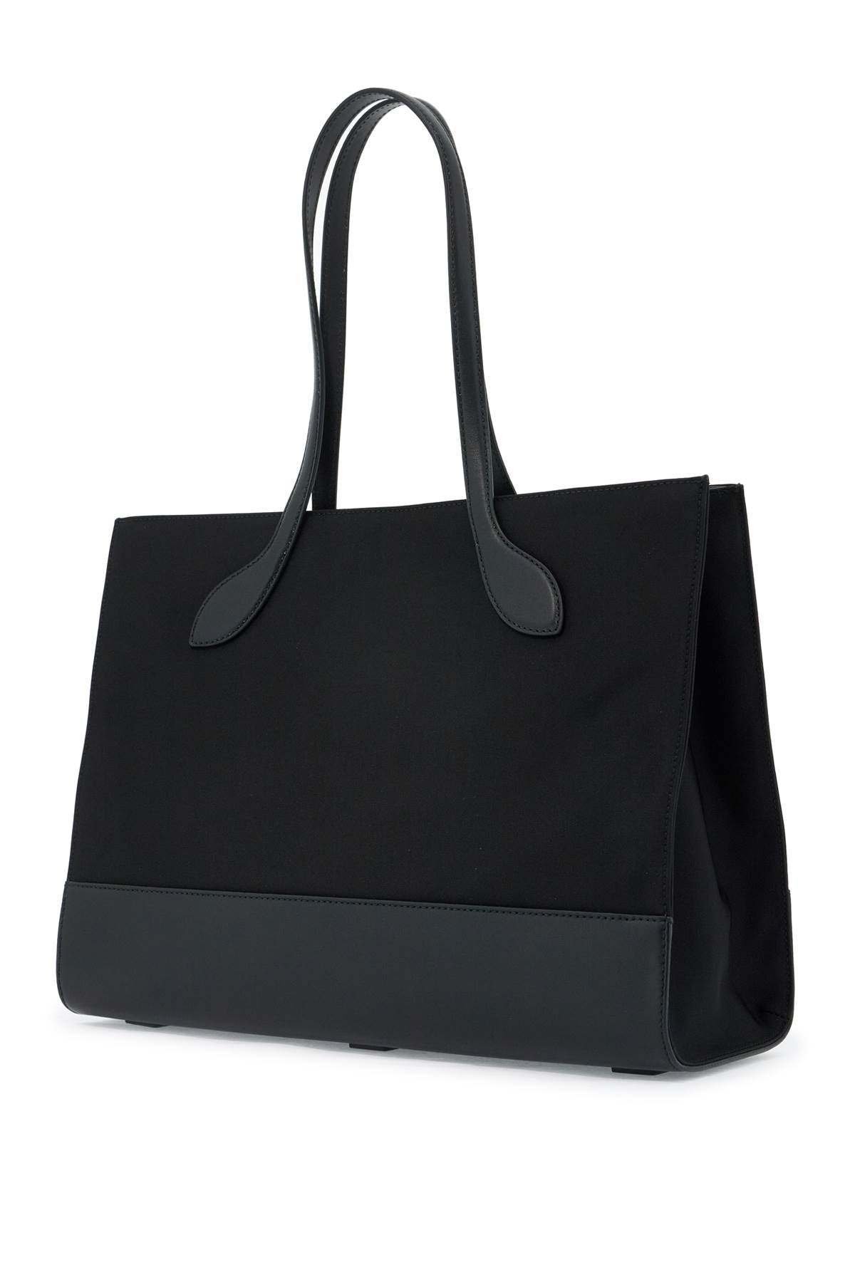 Bally east/west nylon and leather tote bag